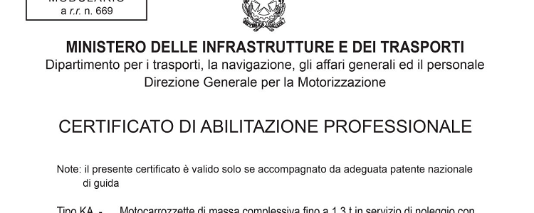 Esami di teoria per il conseguimento del CAP: novità dal 2 gennaio 2019
